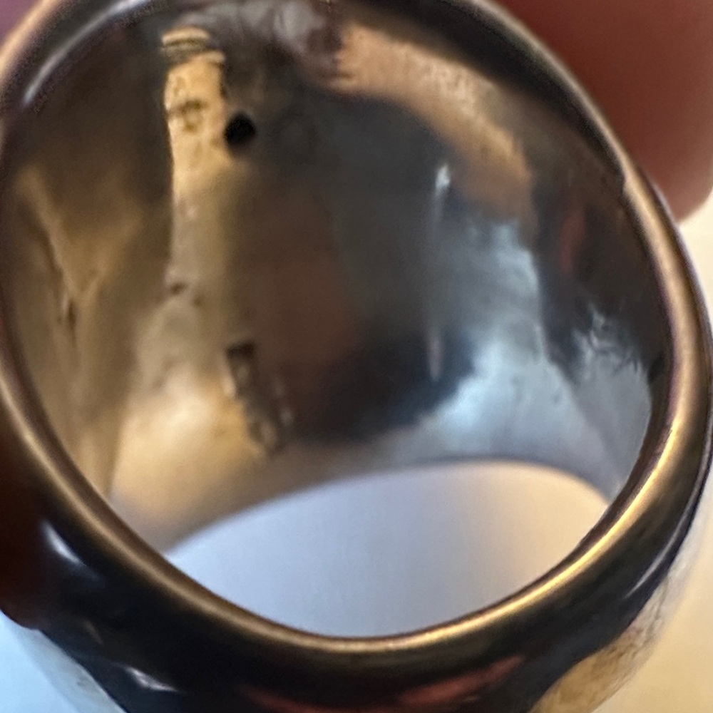 Solid Sterling Silver Chunky Dome Statement Ring … - image 3